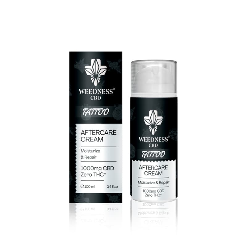 Repair cream for fresh tattoos with 1000mg CBD 100ml