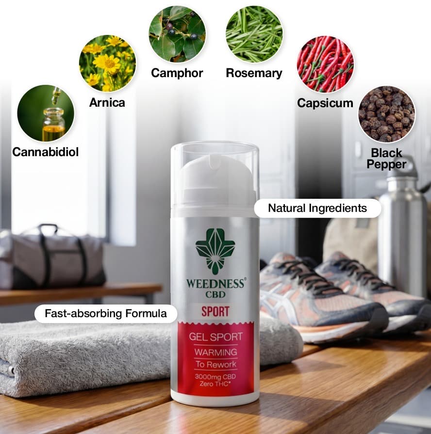 Sport Muscle & Joint Gel (Warming Effect) 3000mg CBD | 0THC