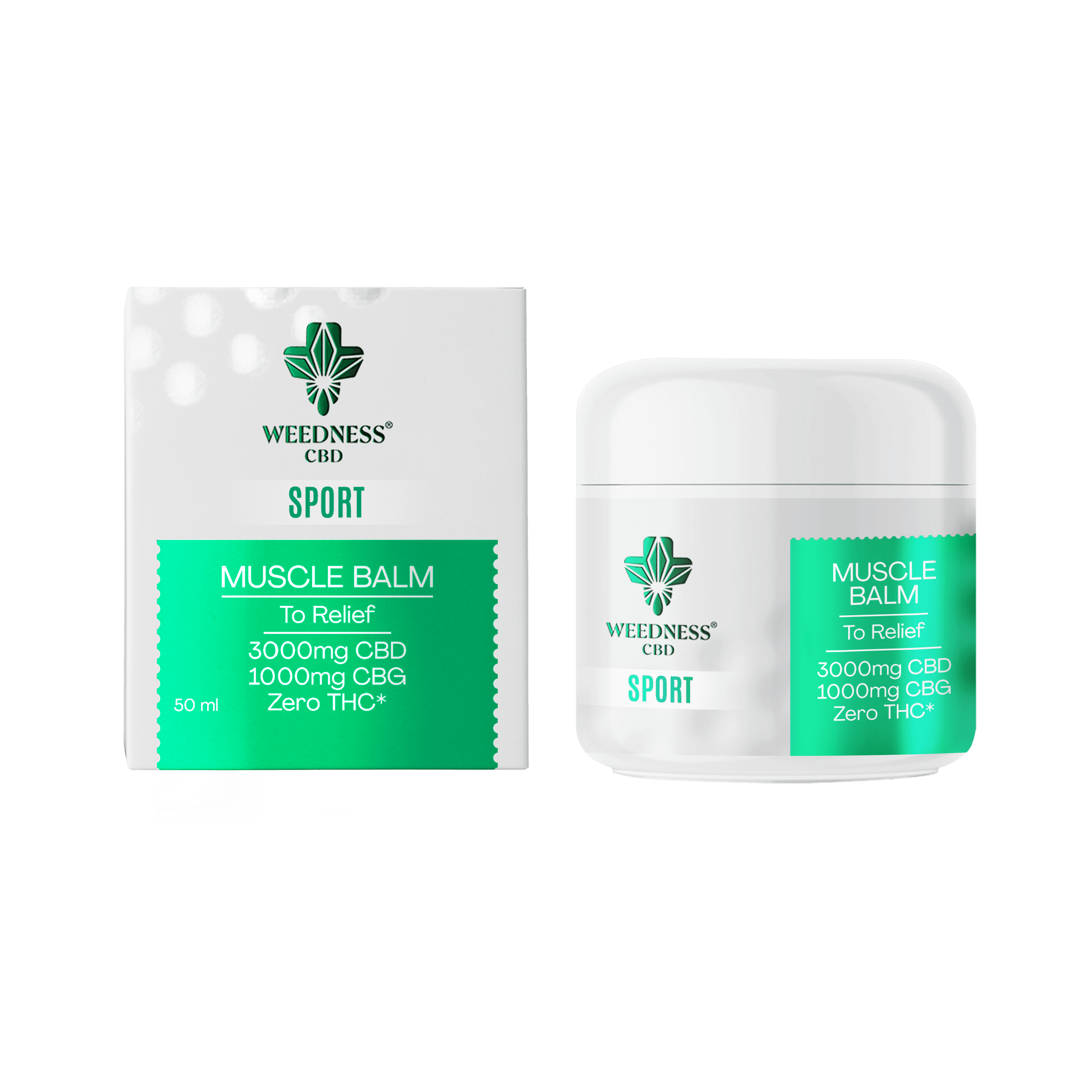 Sport Muscle Relief Balm 3000mg CBD and 1000mg CBG