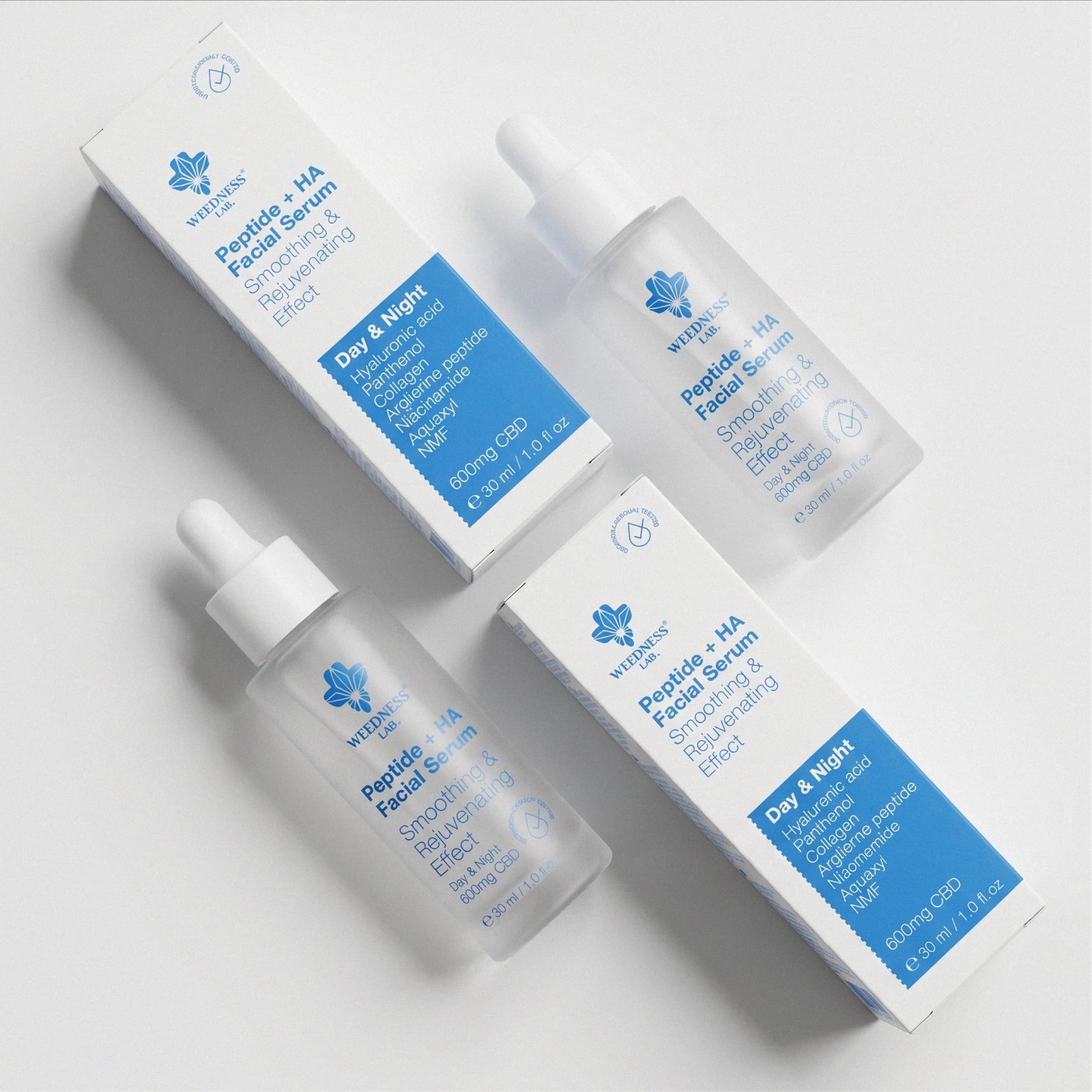 Peptide + Hyaluronic acid CBD Facial Serum