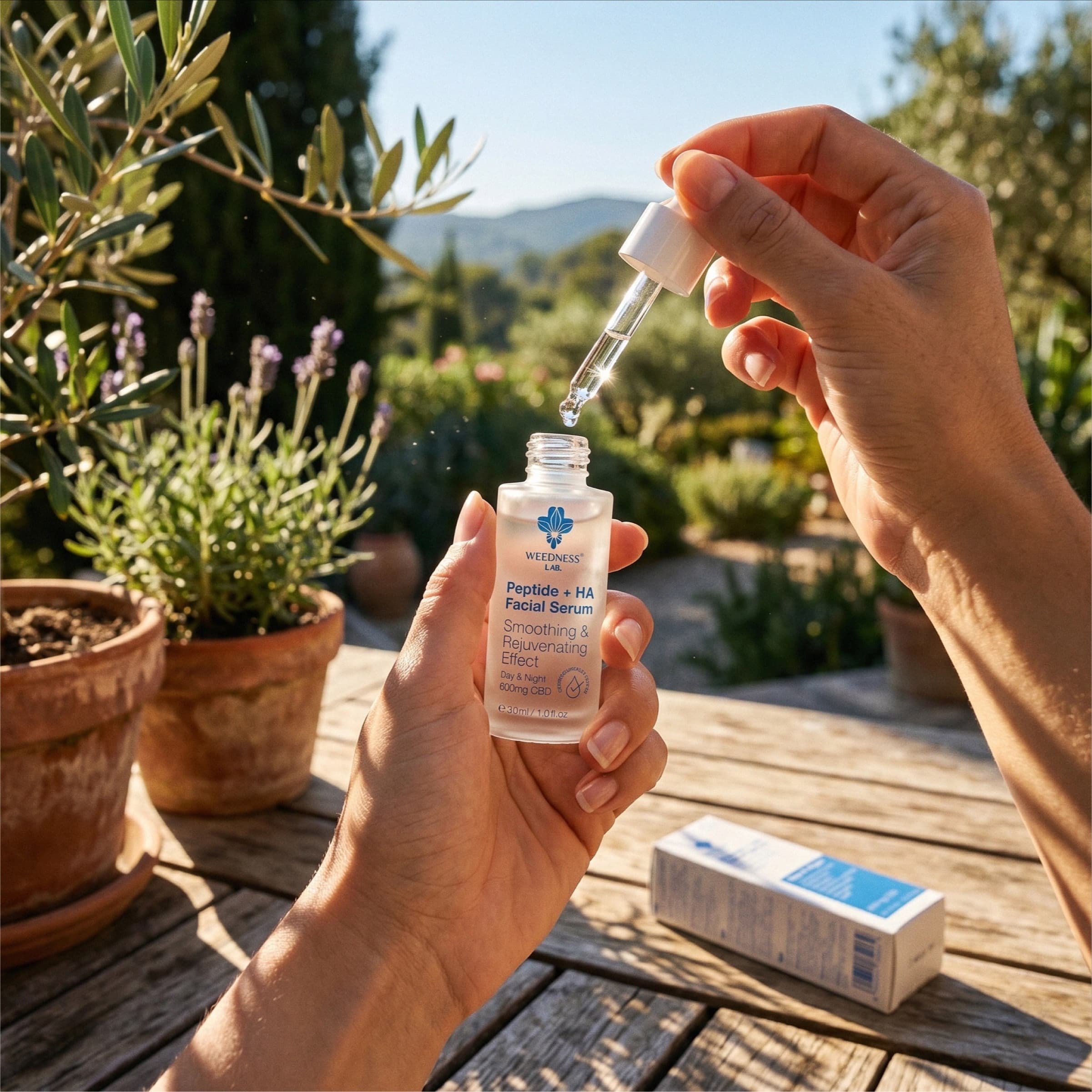 Peptide + Hyaluronic acid CBD Facial Serum