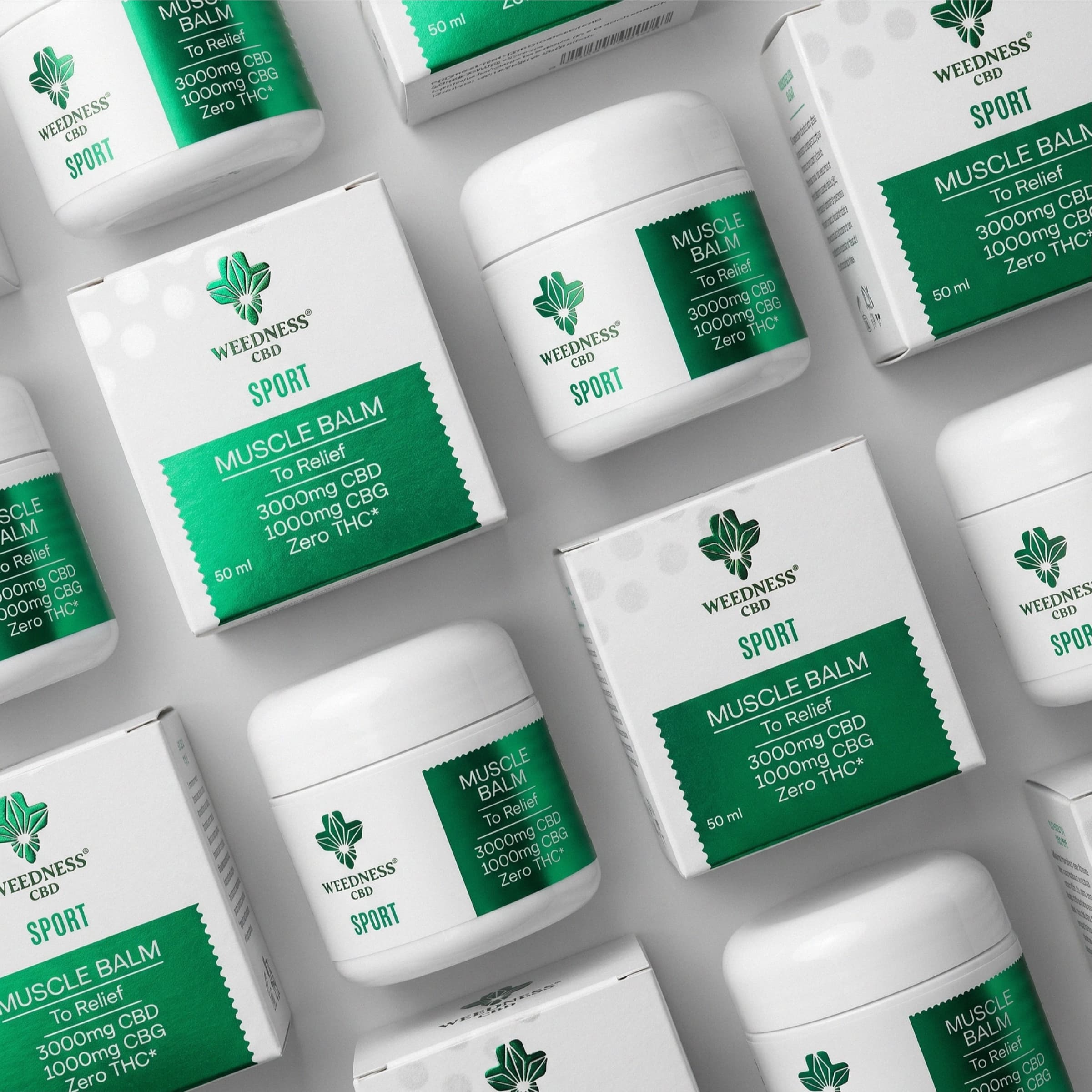 Sport Muscle Relief Balm 3000mg CBD and 1000mg CBG