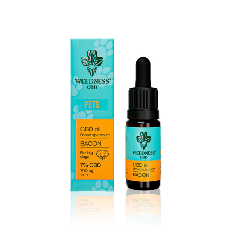CBD Oil 7% for Big Dogs | Bacon 10ml