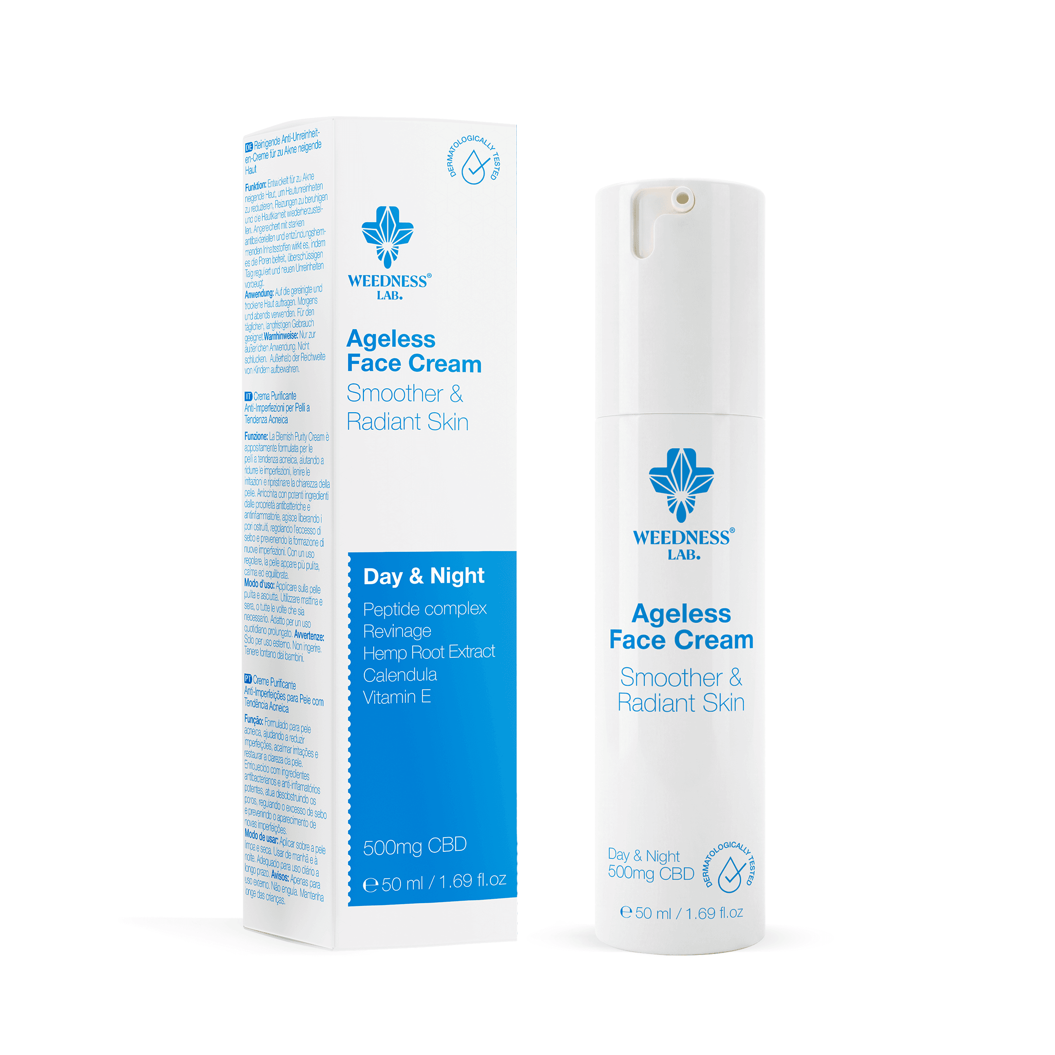 24h Anti-aging facial cream | 500mg CBD 50ml