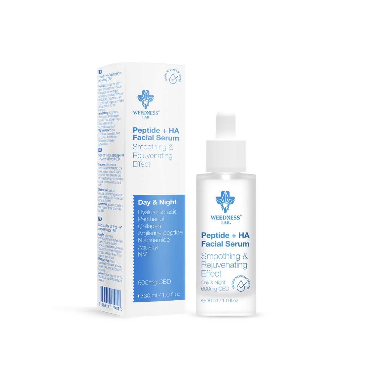 Peptide + Hyaluronic acid CBD Facial Serum