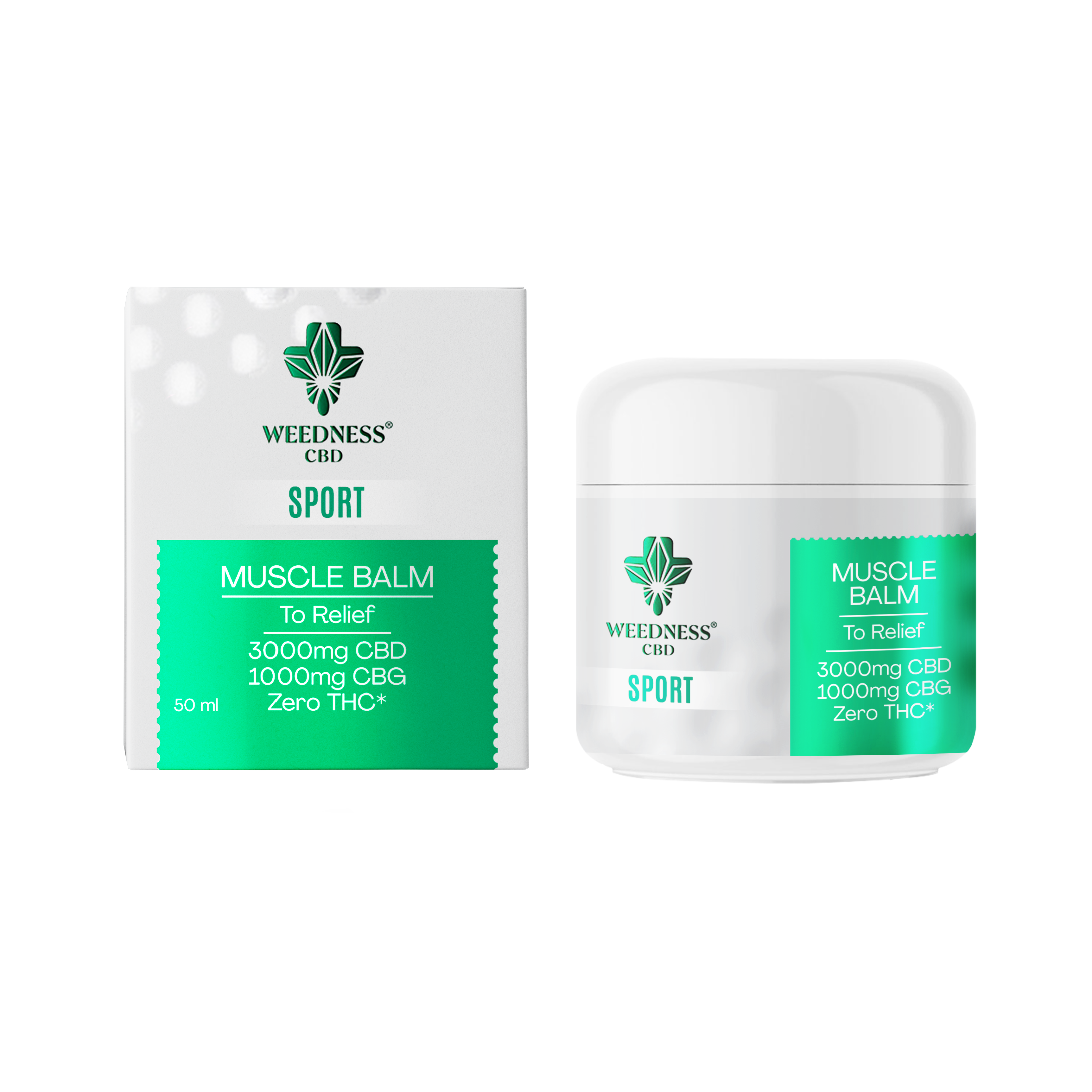 Sport Muscle Relief Balm 3000mg CBD and 1000mg CBG